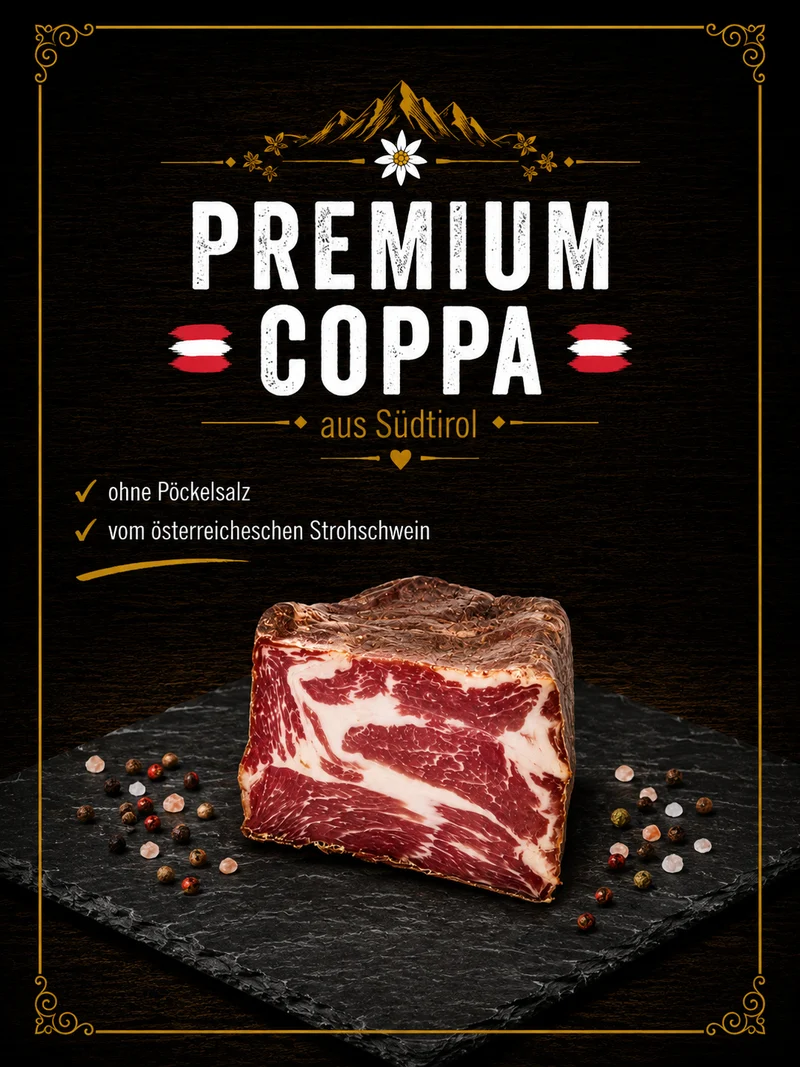 Premium Coppa Speck vom Strohschwein