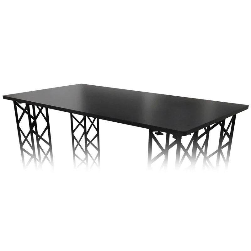 CROWN TRUSS Tischplatte für große Messetheken 125x65 cm – Schwarz oder Weiß