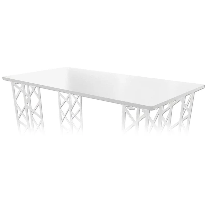 CROWN TRUSS Tischplatte für große Messetheken 125x65 cm – Schwarz oder Weiß
