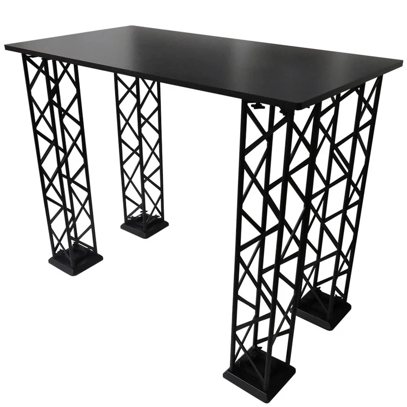 CROWN TRUSS Tischplatte für große Messetheken 125x65 cm – Schwarz oder Weiß