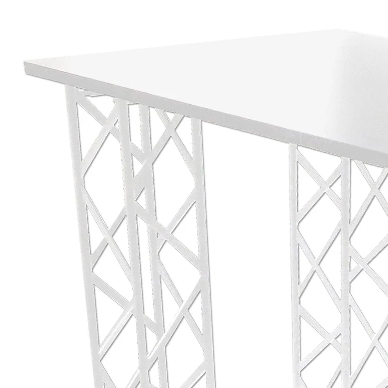CROWN TRUSS Tischplatte für große Messetheken 125x65 cm – Schwarz oder Weiß