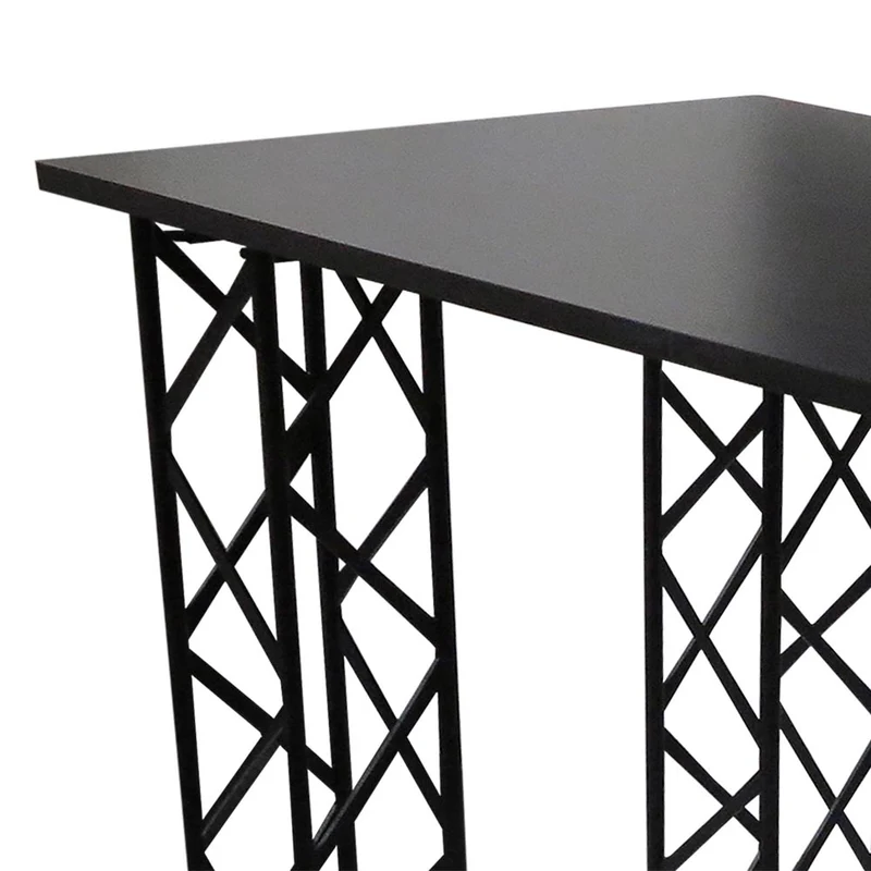 CROWN TRUSS Tischplatte für große Messetheken 125x65 cm – Schwarz oder Weiß