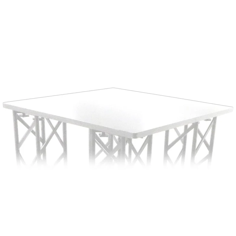 CROWN TRUSS Counter Tischplatte Quadrat 65x65 cm – Schwarz oder Weiß – für Traversensysteme 15x15