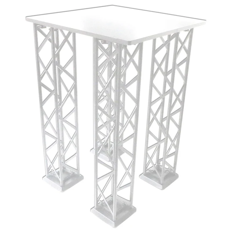 CROWN TRUSS Counter Tischplatte Quadrat 65x65 cm – Schwarz oder Weiß – für Traversensysteme 15x15