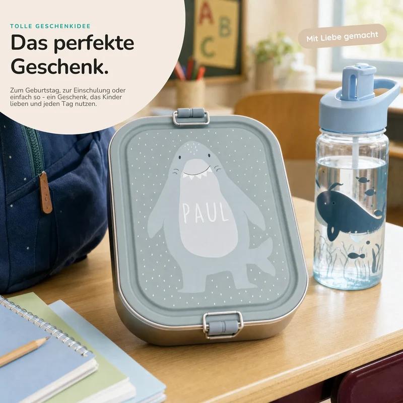 Trixie Brotdose Kinder personalisiert Hai