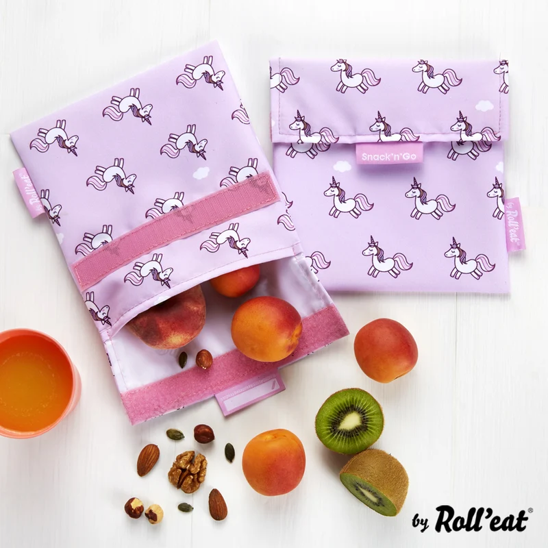 Roll'eat Snack'n'go ANIMAL Lunchbag waschbarer Snackbag Brotbeutel