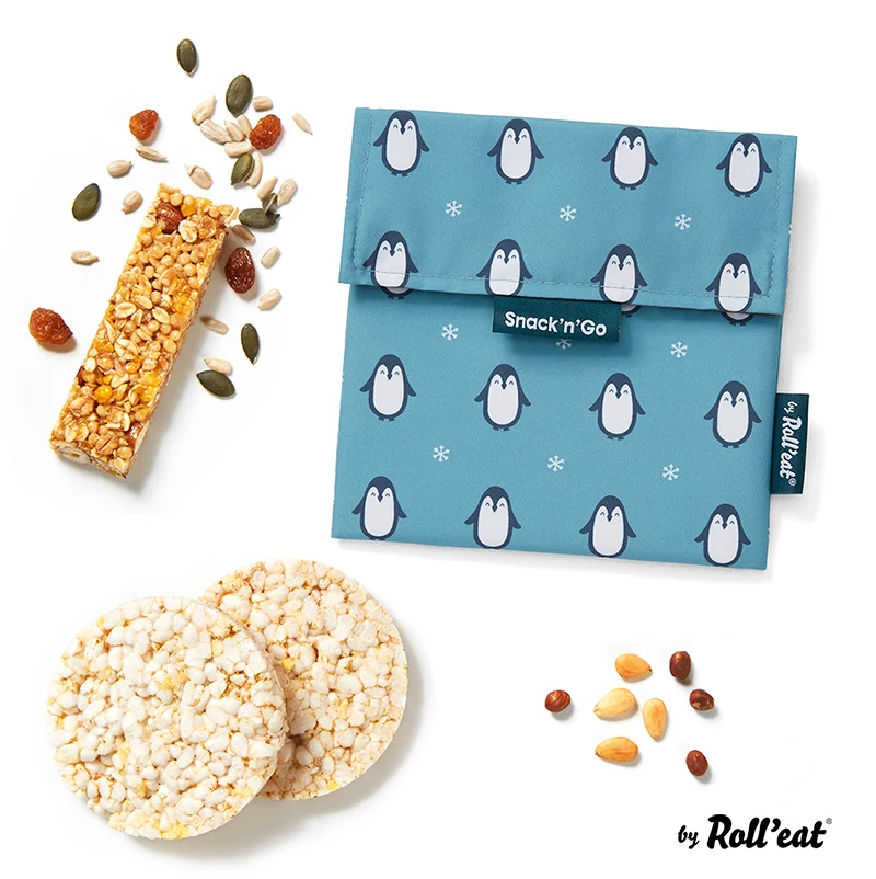 Roll'eat Snack'n'go ANIMAL Lunchbag waschbarer Snackbag Brotbeutel