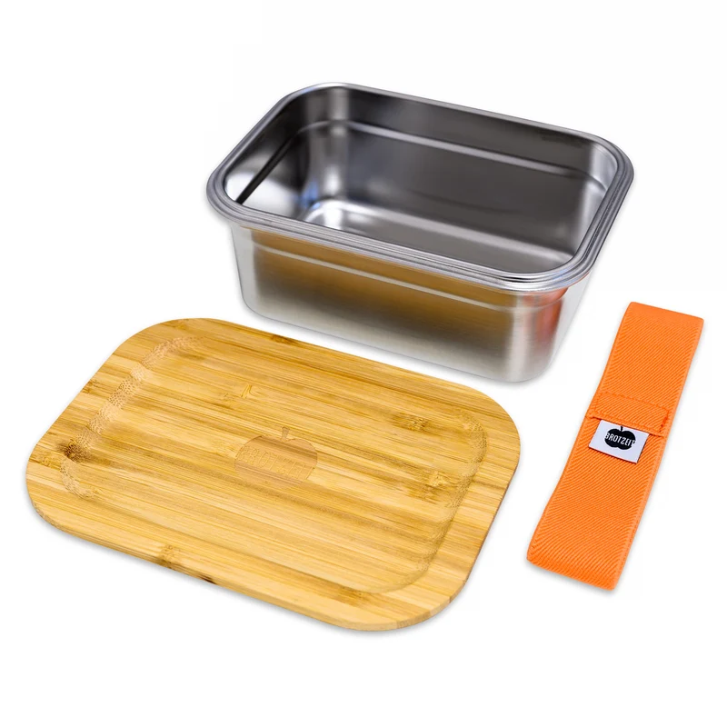 Brotzeit Ersatzdeckel Deckel aus Bambus für WOODY Lunchbox
