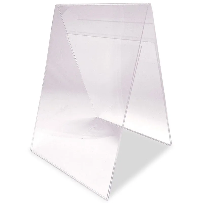 A4 Tischaufsteller Acryl Transparent – Doppelseitiger Menühalter im A-Format