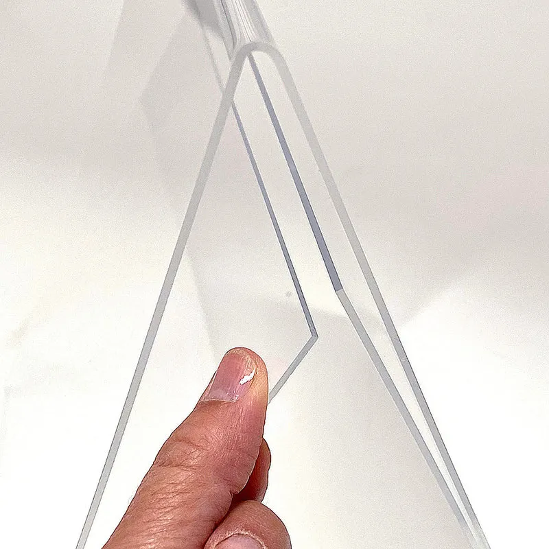 A4 Tischaufsteller Acryl Transparent – Doppelseitiger Menühalter im A-Format