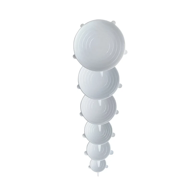 Wiederverwendbare Silikondeckel | 6er Set