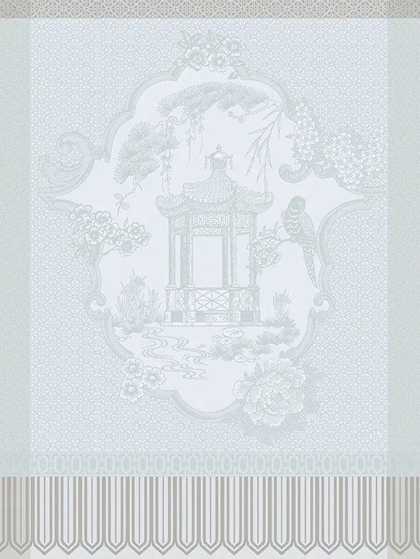 -Le Jacquard Francais- Geschirrtuch 80x60cm "Promenade Impériale" 100% Baumwolle