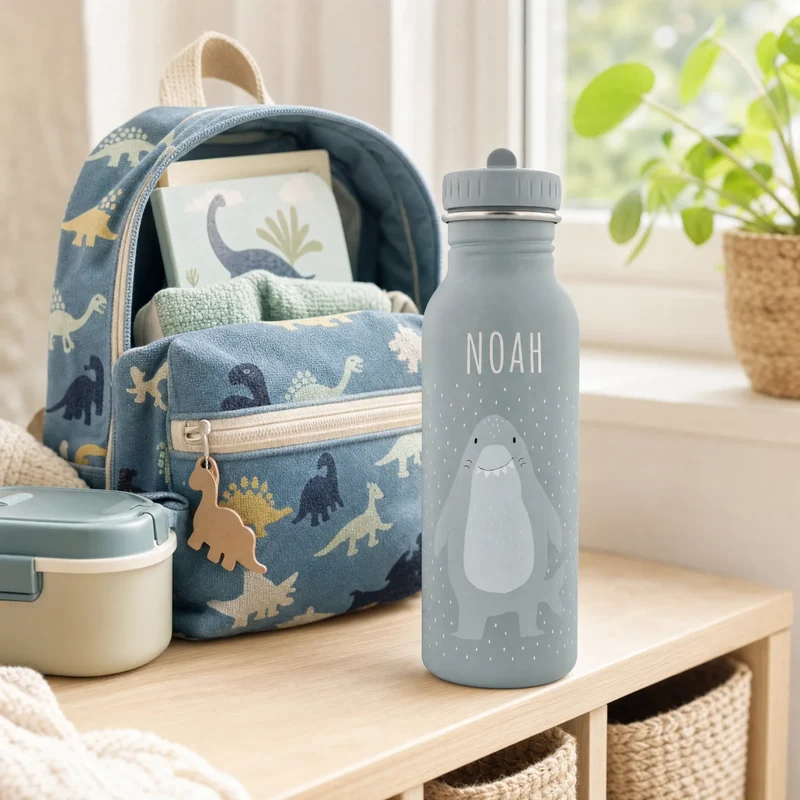 Trixie Trinkflasche Kinder personalisiert Hai