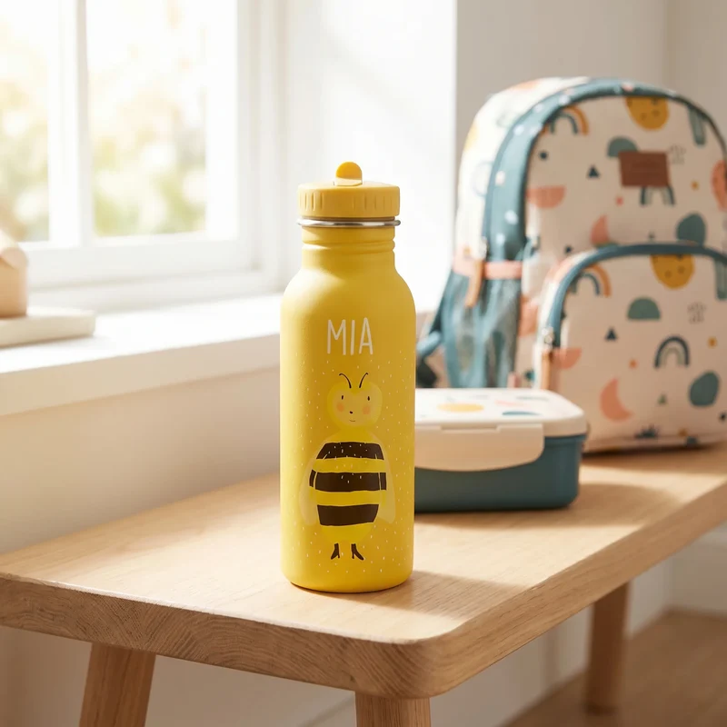 Trixie Trinkflasche Kinder personalisiert Biene