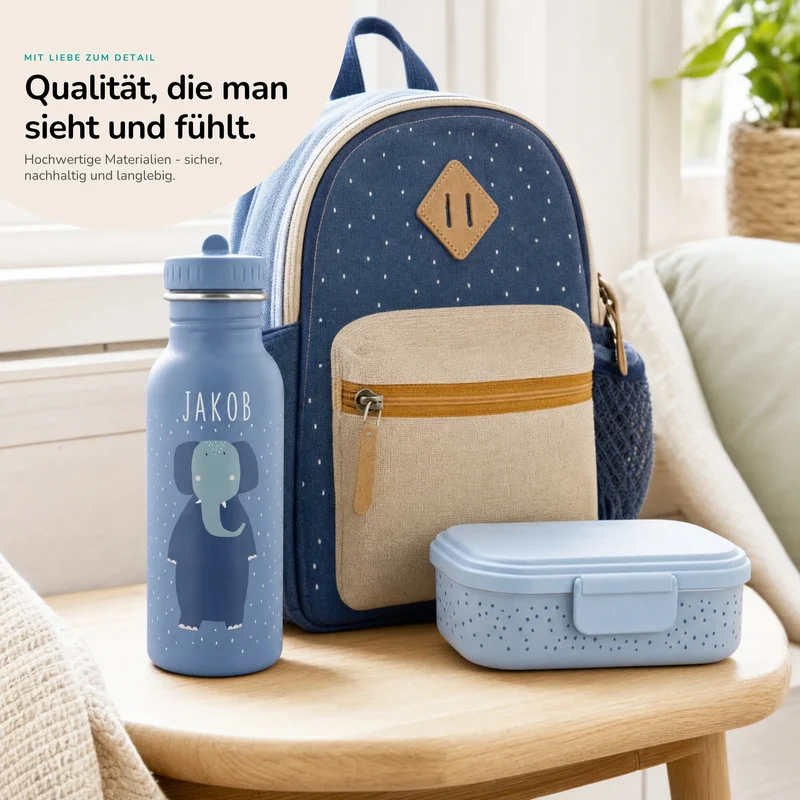 Trixie Trinkflasche Kinder personalisiert Elefant