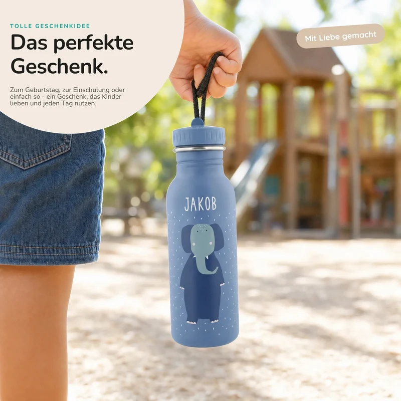 Trixie Trinkflasche Kinder personalisiert Elefant