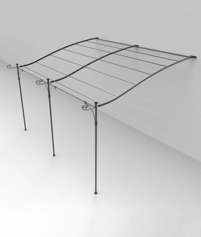 Gebogene Anbaupergola Solaire