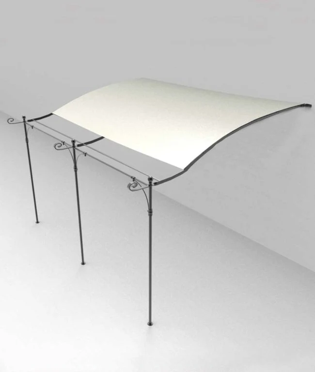 Gebogene Anbaupergola Solaire