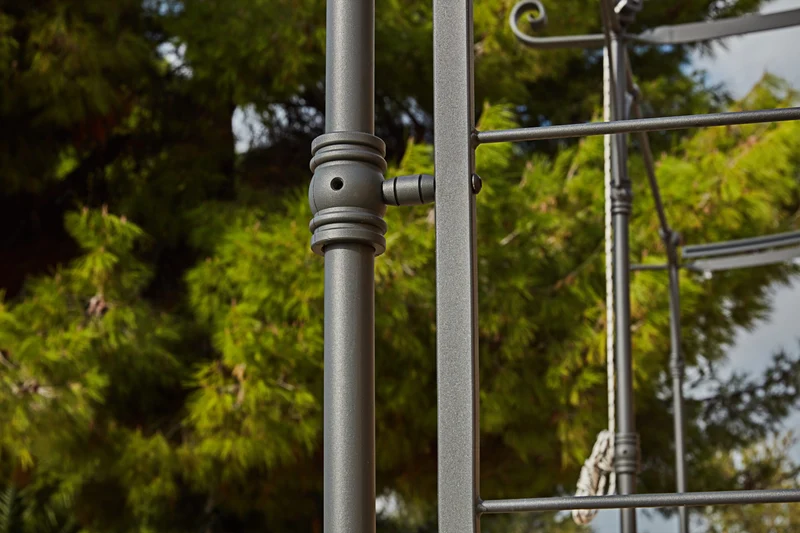 Gebogene Anbaupergola Solaire