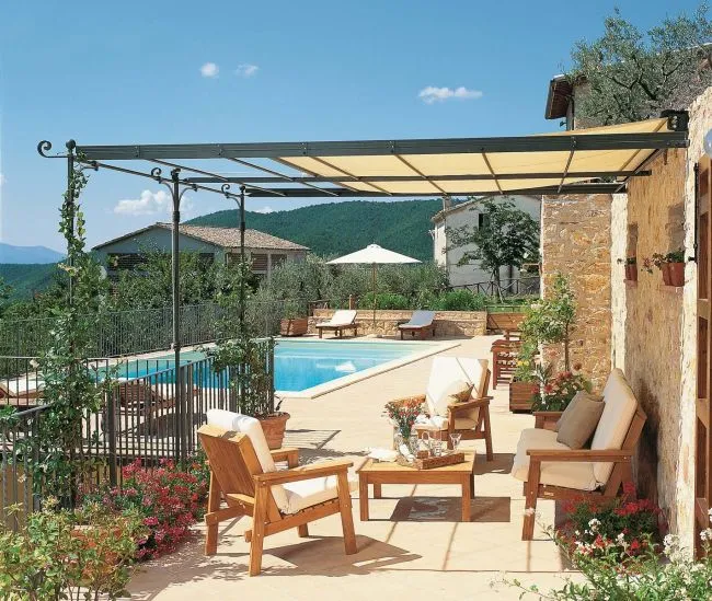 Lineare Anbaupergola Solaire
