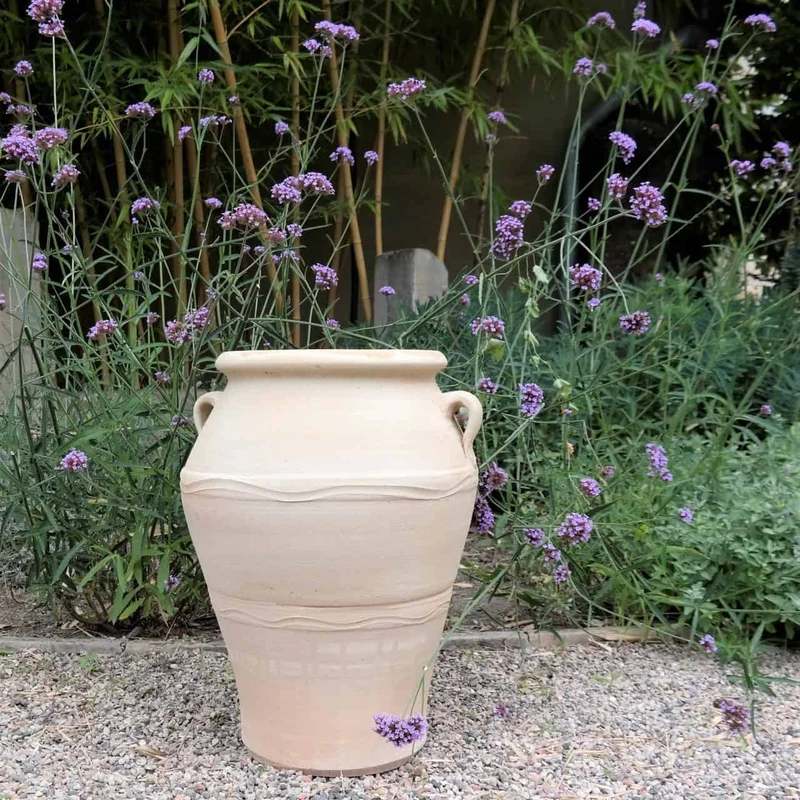 frostfeste Terracotta Amphore “Olea” H= 50 cm
