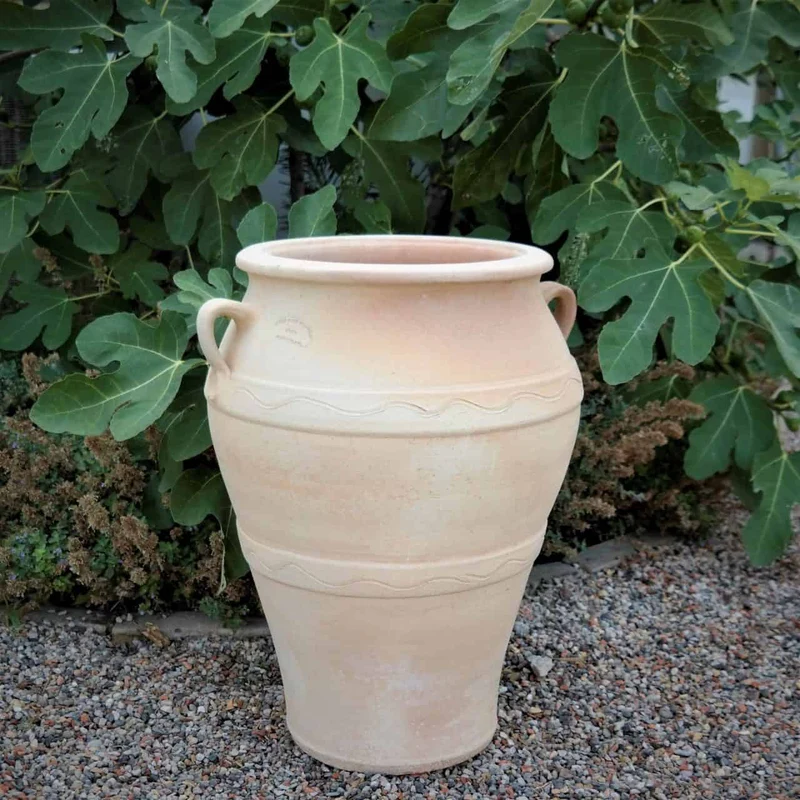 frostfeste Terracotta Amphore “Olea” H= 50 cm