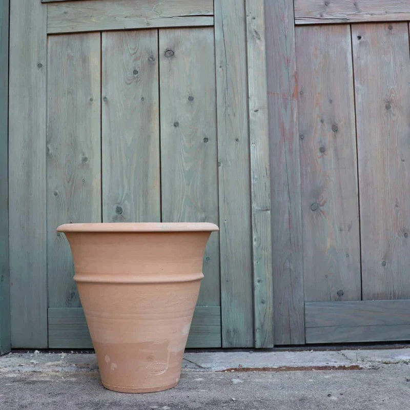 winterhartes Terracotta Pflanzgefäß "Yucca", H=35 cm