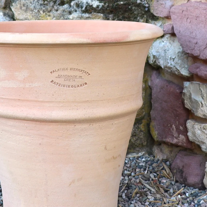 winterhartes Terracotta Pflanzgefäß "Yucca", H=35 cm