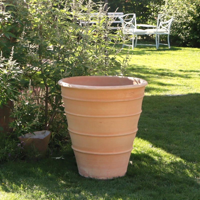 Terracotta Blumenkübel gross "Yucca", H=80 cm