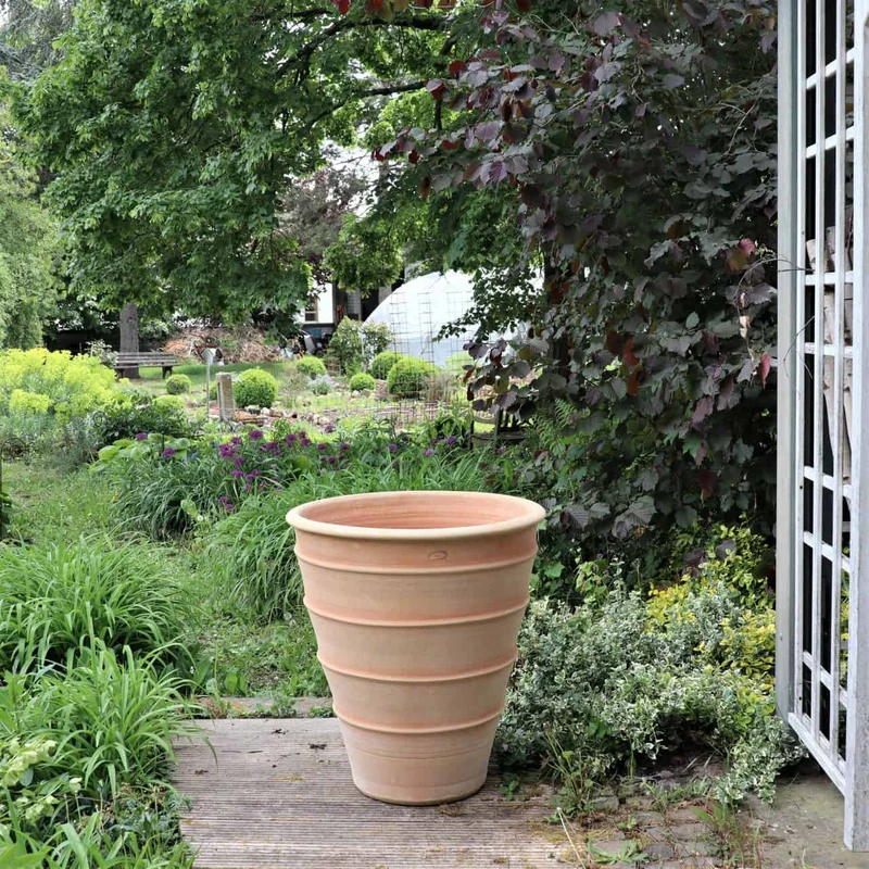 Terracotta Blumenkübel gross "Yucca", H=80 cm