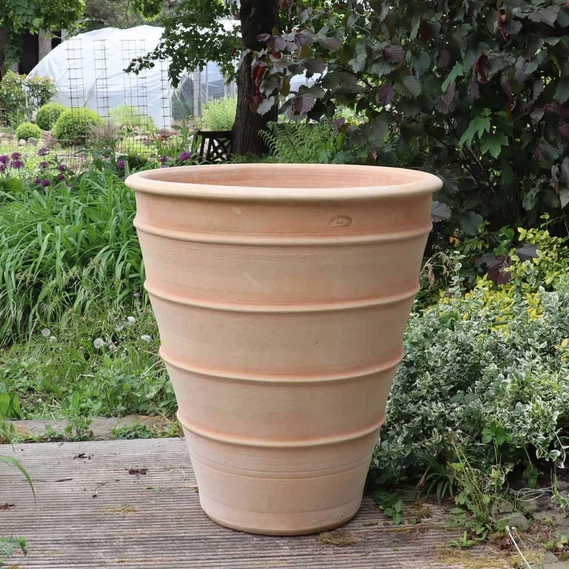 Terracotta Pflanzgefäß "Yucca", H=70 cm