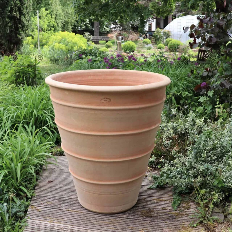 Terracotta Pflanzgefäß "Yucca", H=70 cm