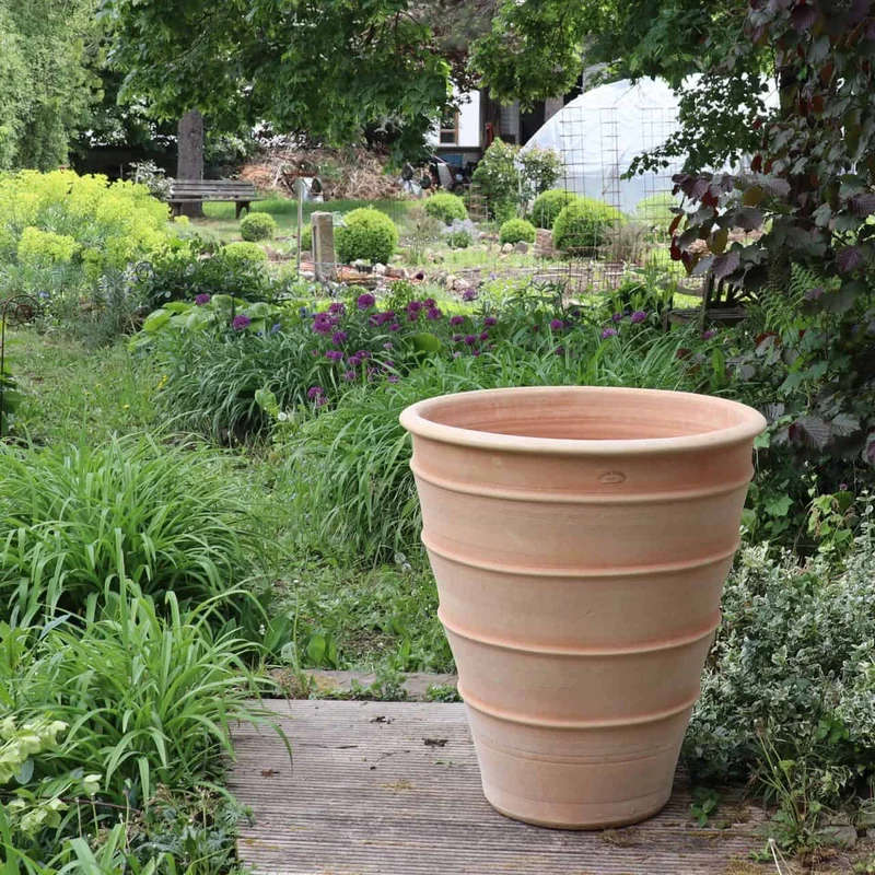 Terracotta Pflanzgefäß "Yucca", H=70 cm