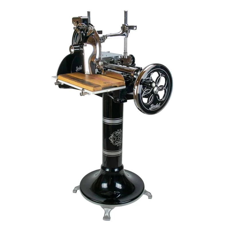 Berkel Volano P15 Schwarz Aufschnittmaschine mit Schwungrad+ Standfuß + Aufschnittbrett