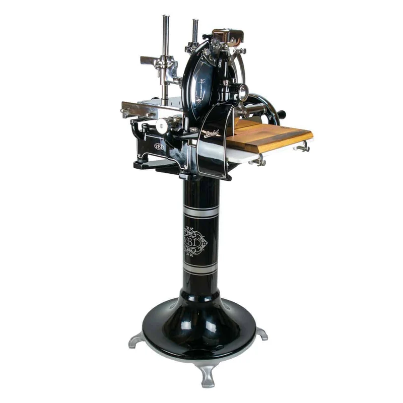 Berkel Volano P15 Schwarz Aufschnittmaschine mit Schwungrad+ Standfuß + Aufschnittbrett