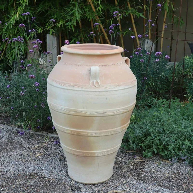 frostfeste Terracotta Amphore “Olea” H= 90 cm