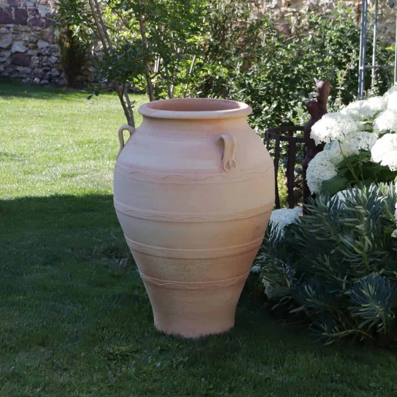 frostfeste Terracotta Amphore “Olea” H= 90 cm