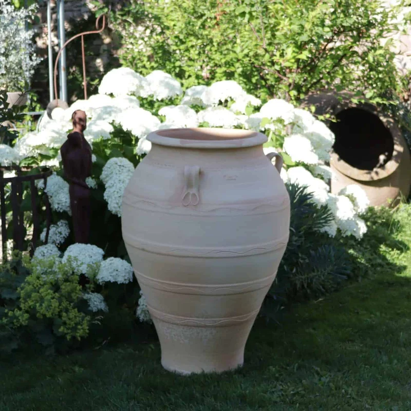 frostfeste Terracotta Amphore “Olea” H= 90 cm