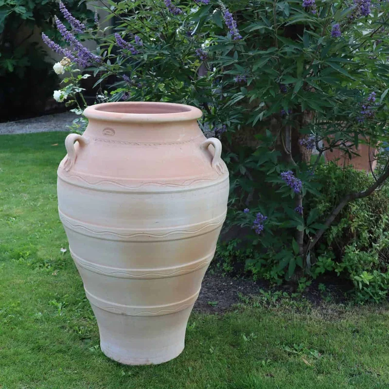frostfeste Terracotta Amphore “Olea” H= 90 cm