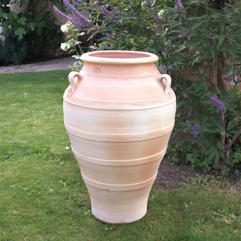 frostfeste Terracotta Amphore “Olea” H= 90 cm