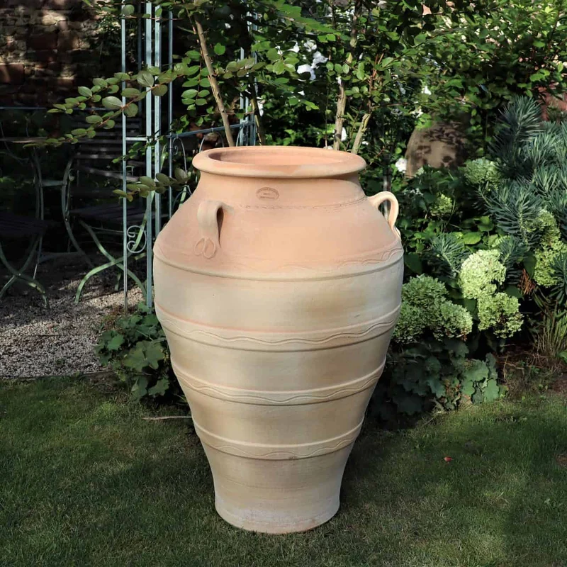 frostfeste Terracotta Amphore “Olea” H= 90 cm