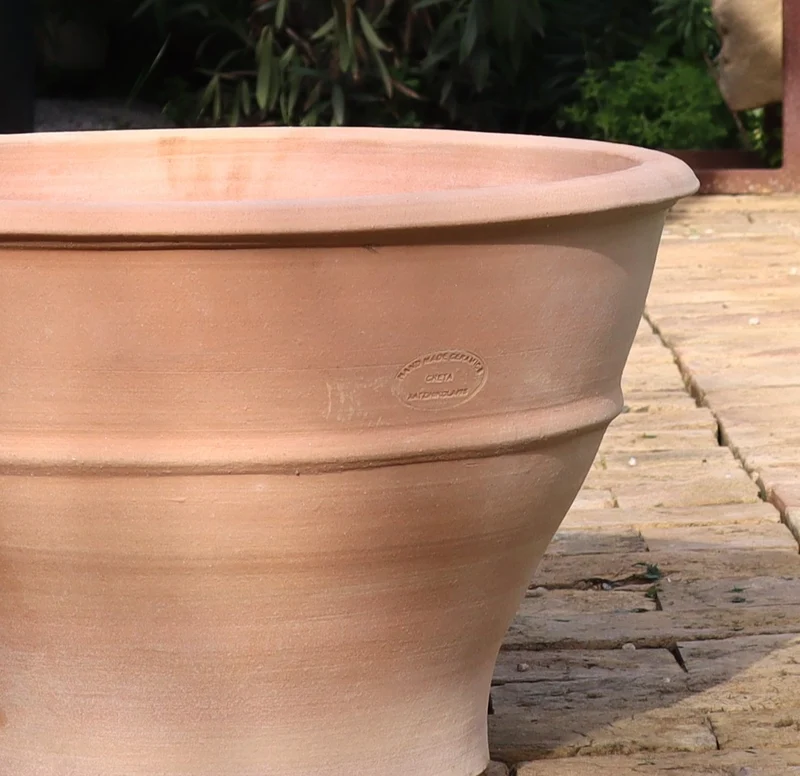 Terracotta Ton Pflanzgefäß "Buxus", 50 cm