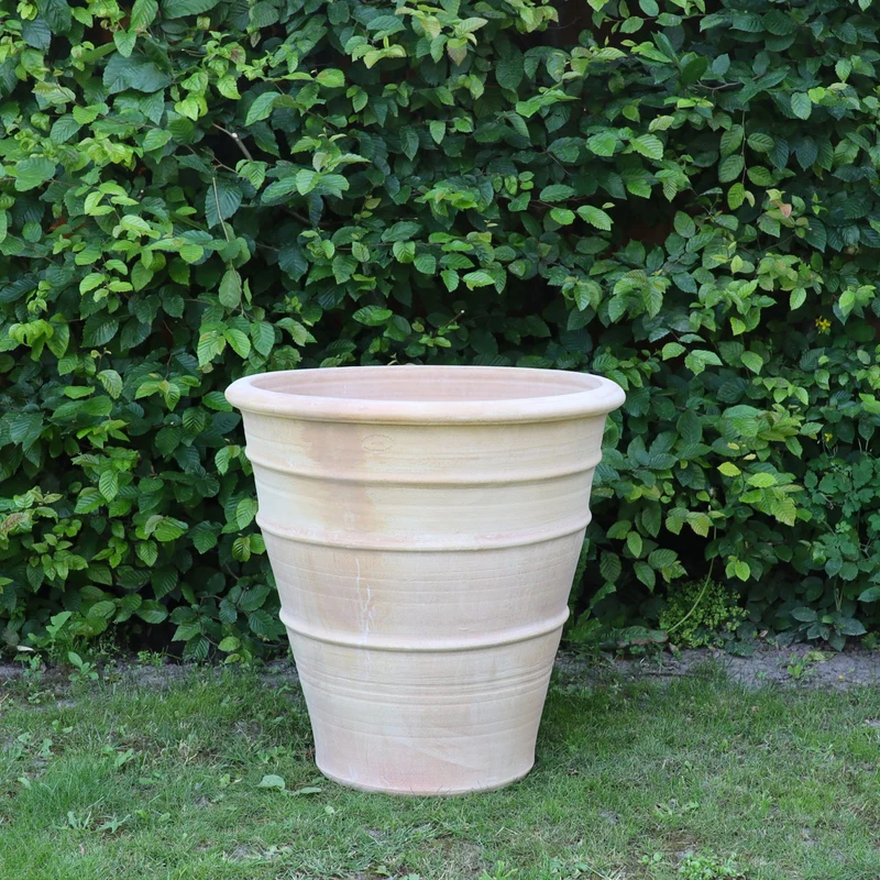 winterfester, terracotta Blumenkübel groß "Yucca", H=60 cm