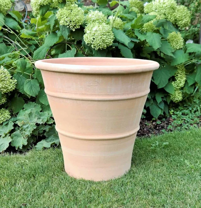 winterhartes terracotta Pflanzgefäß "Yucca", H=50 cm