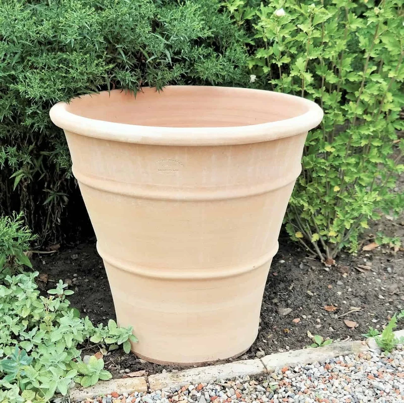 winterhartes terracotta Pflanzgefäß "Yucca", H=50 cm