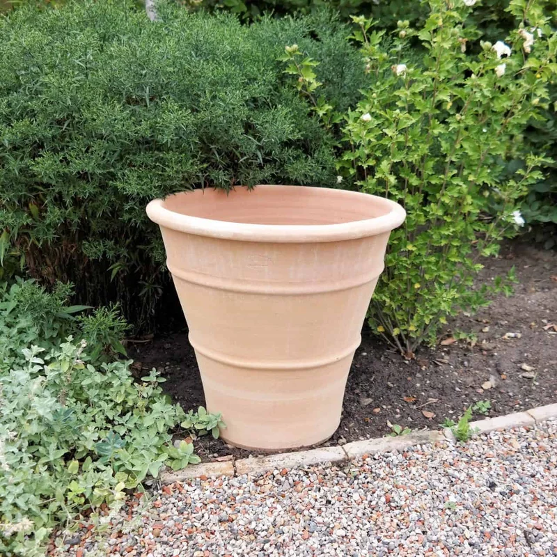 winterhartes terracotta Pflanzgefäß "Yucca", H=50 cm