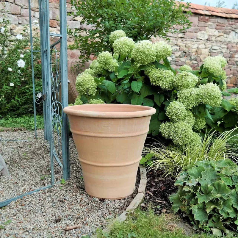 winterhartes terracotta Pflanzgefäß "Yucca", H=50 cm