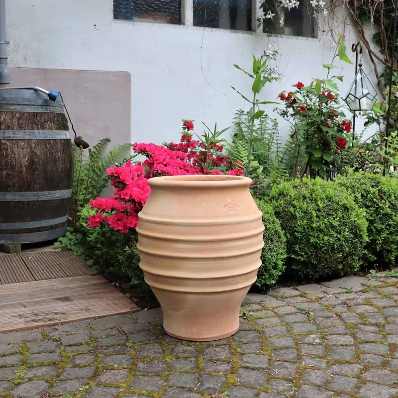 frostfeste Dekorationsamphore "Agave", H=50cm