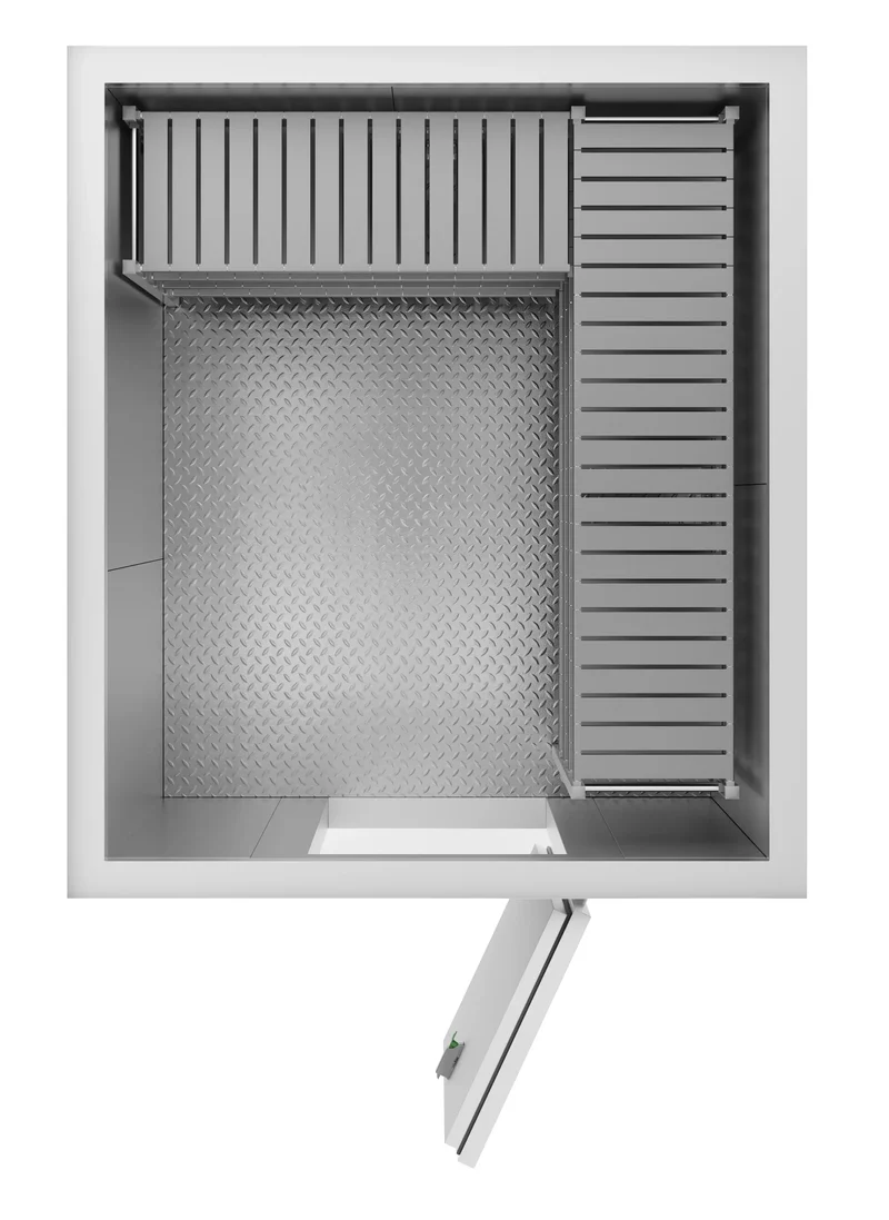 Kühl und Tiefkühlzelle - 1960x2260x2200 mm - 100 mm - ohne Aggregat
