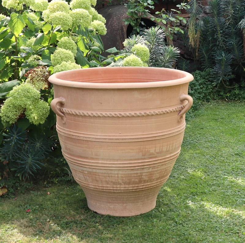 Terracotta Pflanzkübel XXL "Rosa", H=80cm